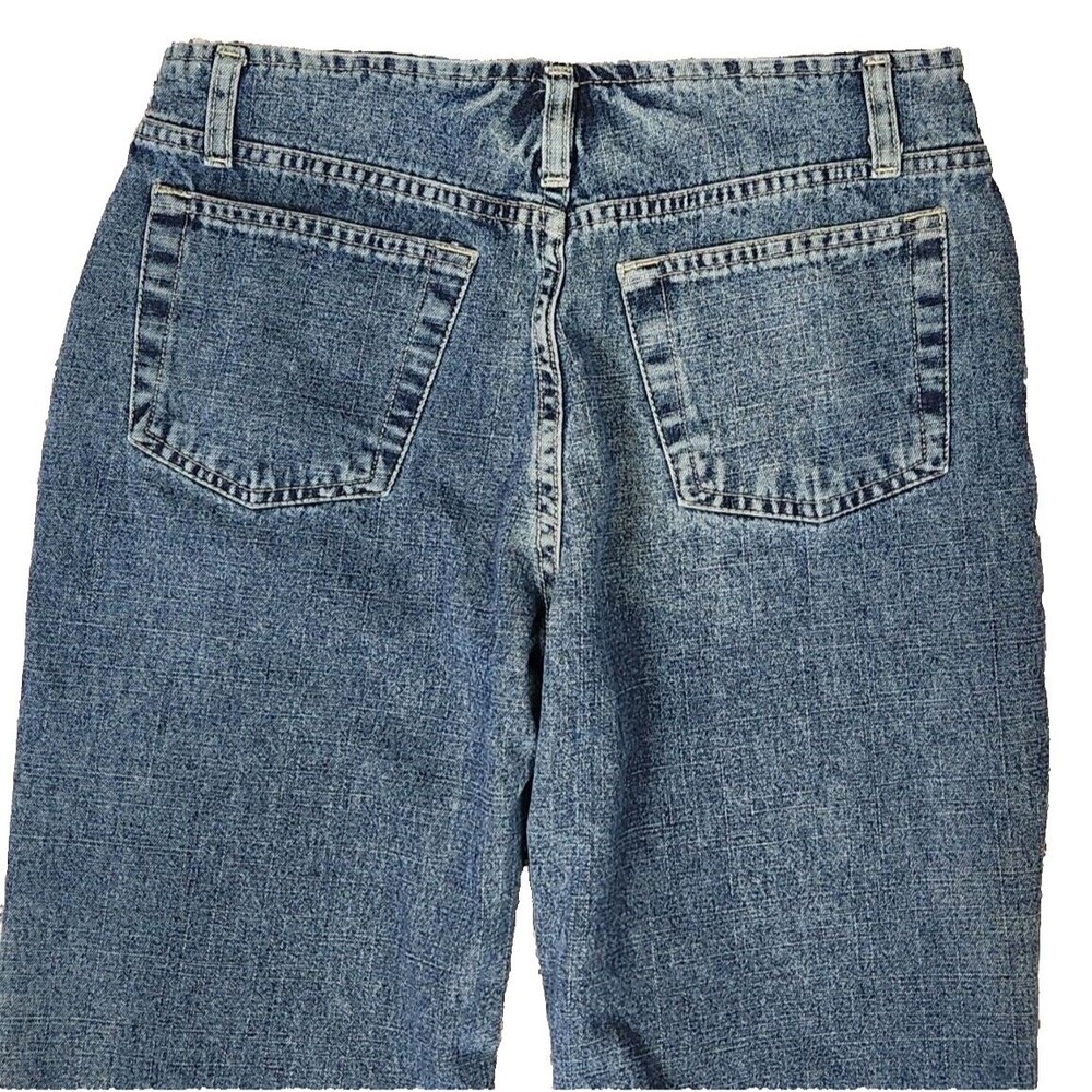 Mossimo Juniors Mini Flare Button Fly Denim Blue Jeans Size 3 - Picture 3 of 5